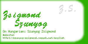 zsigmond szunyog business card